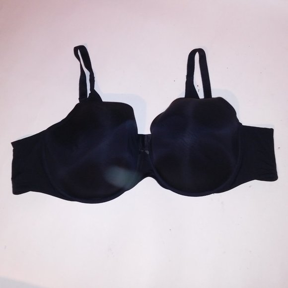 Torrid Curve Bra 54C 360 Back Smoothing T Shirt Solid Black Lightly Lined Underw - Picture 2 of 12